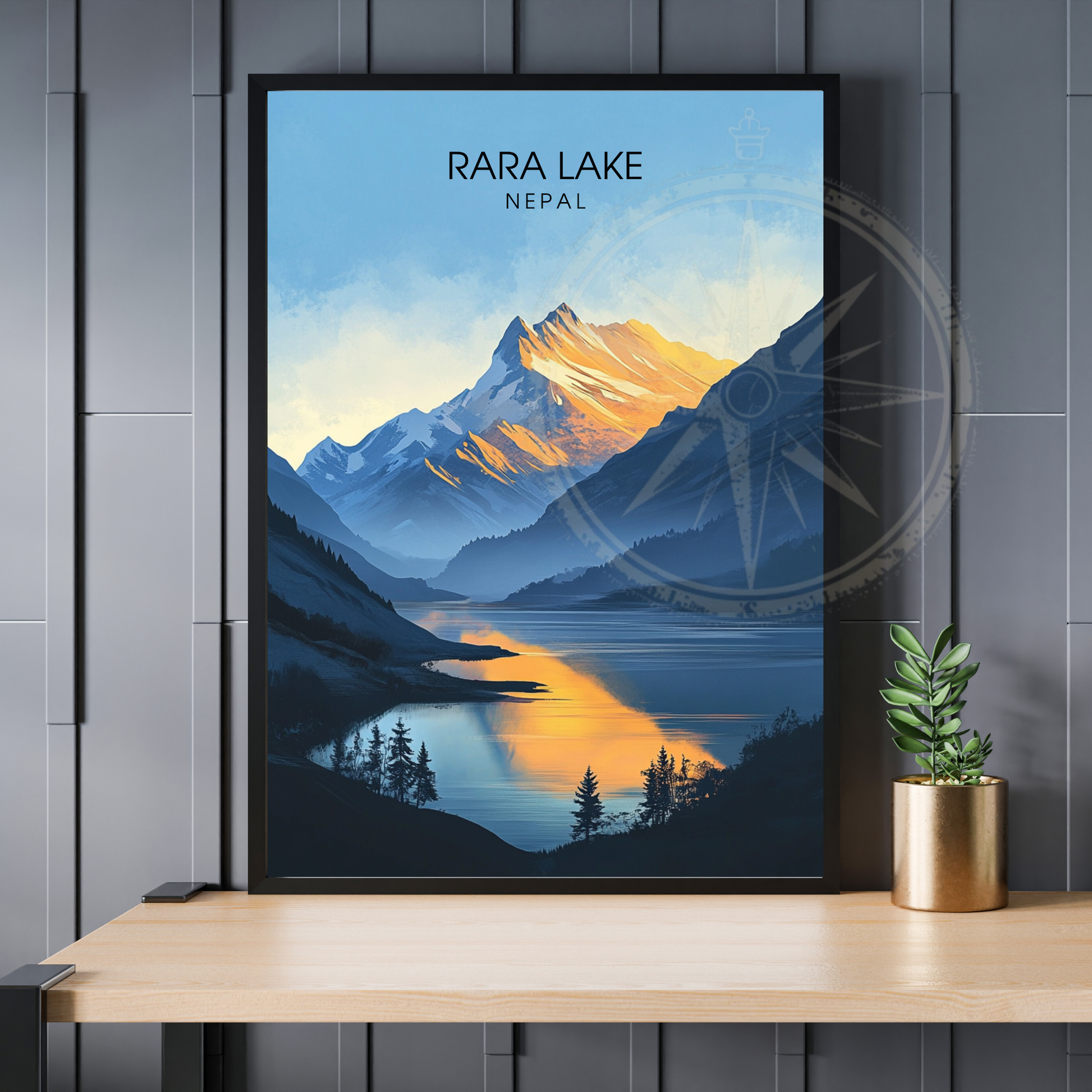 Affiche Rara Lake | Impression Nepal | Affiche Lake