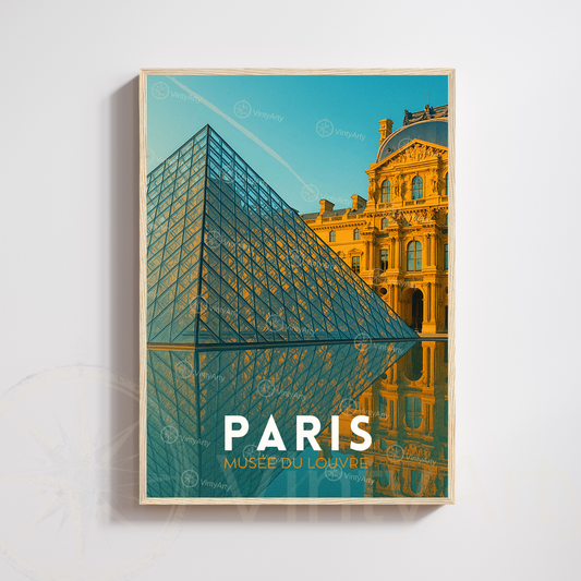 Affiche Paris | Impression Art Musée du Louvre  | Affiche France