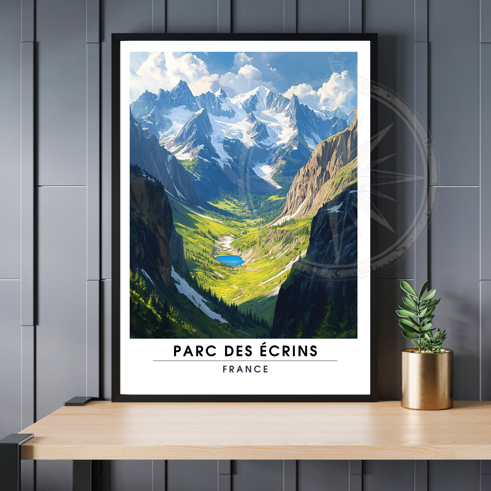 Affiche Parc des Écrins | Impression France  |  Affiche France