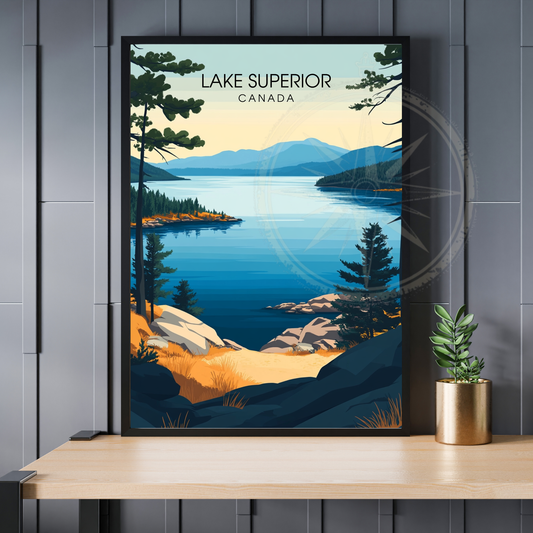Affiche Lac Supérieur | Impression Canada | Affiche Lac
