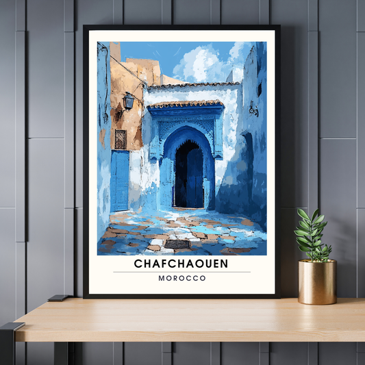 Affiche Chefchaouen | Impression Maroc | Affiche Maroc