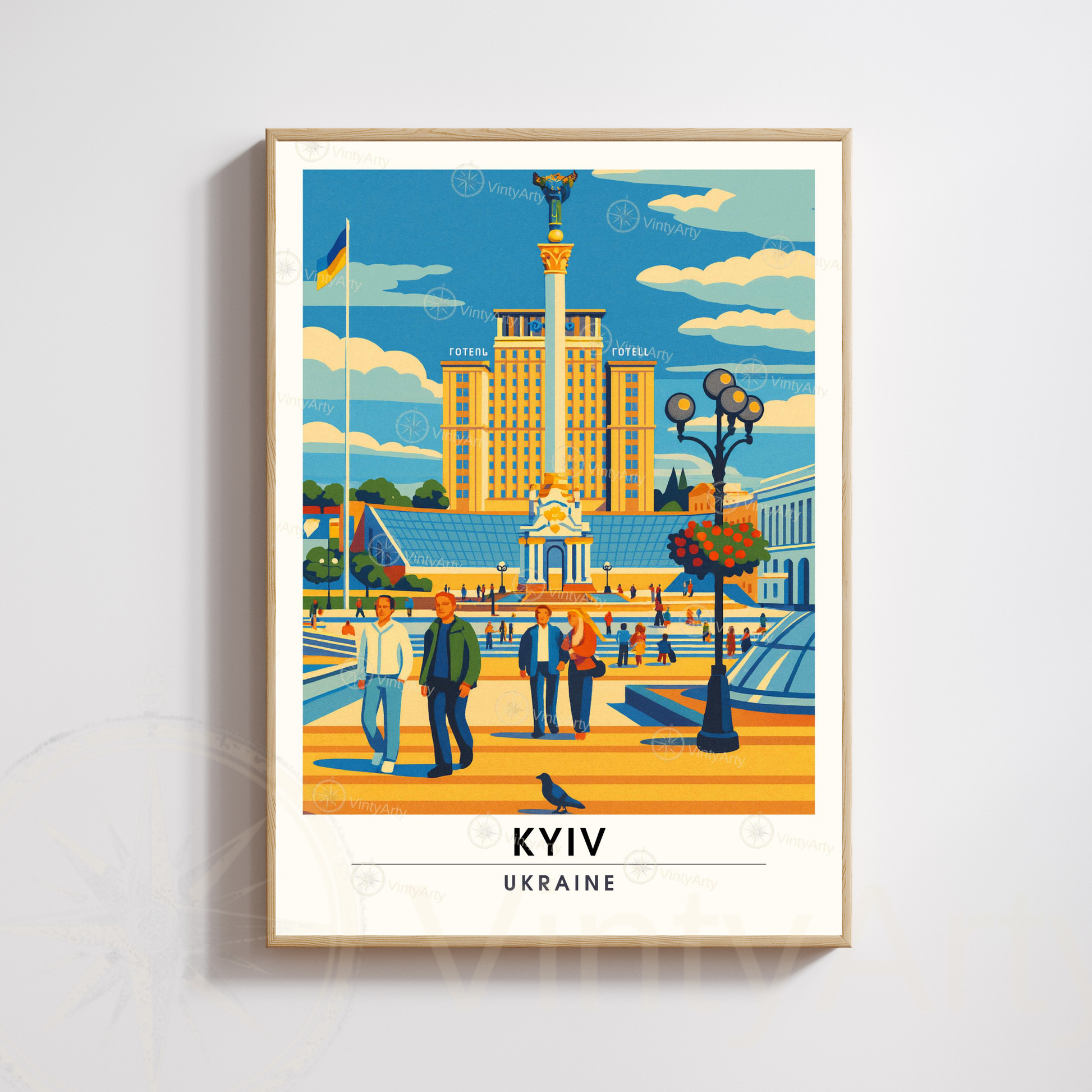 Affiche Kyiv | Poster de voyage Kyiv | Affiche Ukraine
