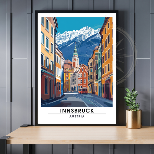Affiche Innsbruck | Poster décoratif Autriche | Affiche Autriche