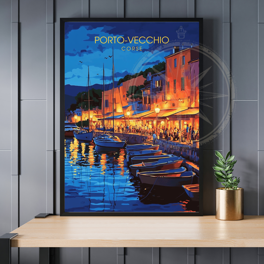 Affiche Porto Vecchio | Poster Murale Corse | Affiche Corse