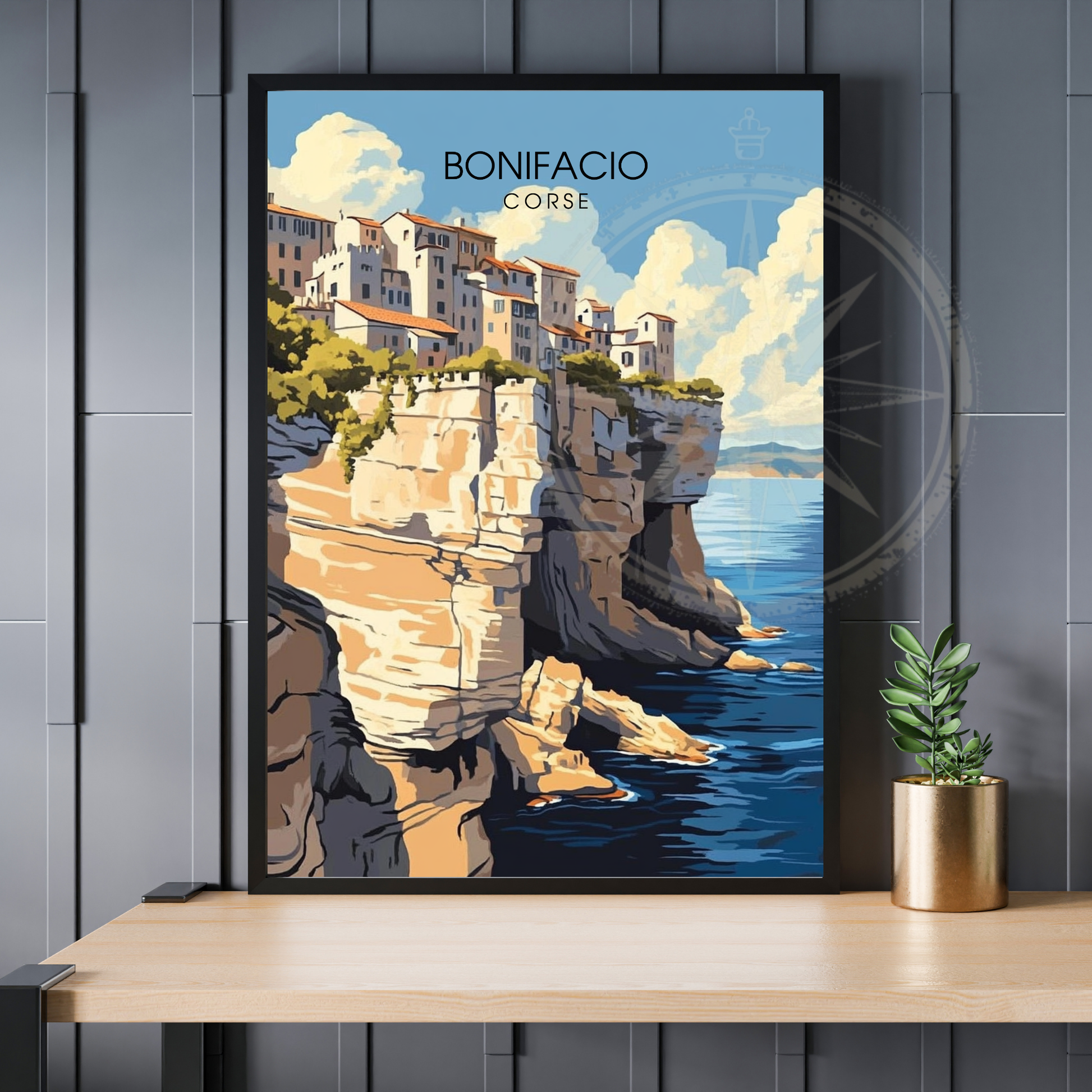 Affiche Bonifacio | Poster Corse | Affiche Corse