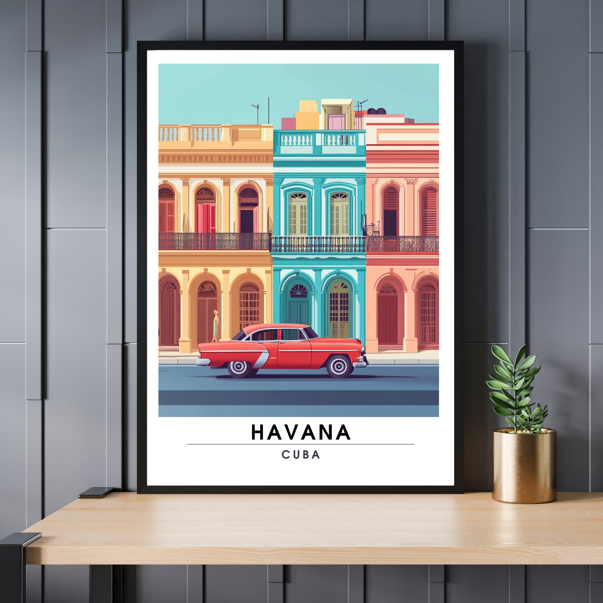Affiche Havana | Poster décoratif Cuba | Affiche Cuba