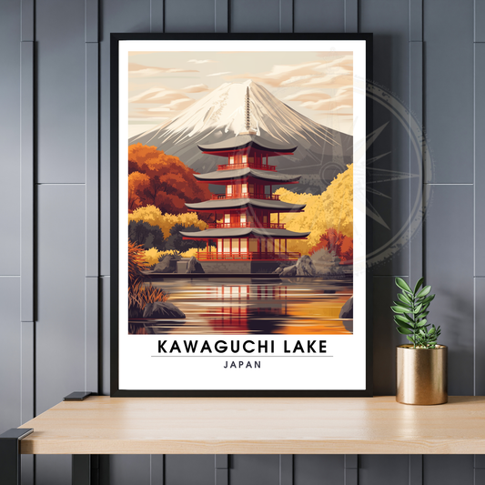 Affiche Kawaguchi Lake| Impression Japan | Affiche Lake