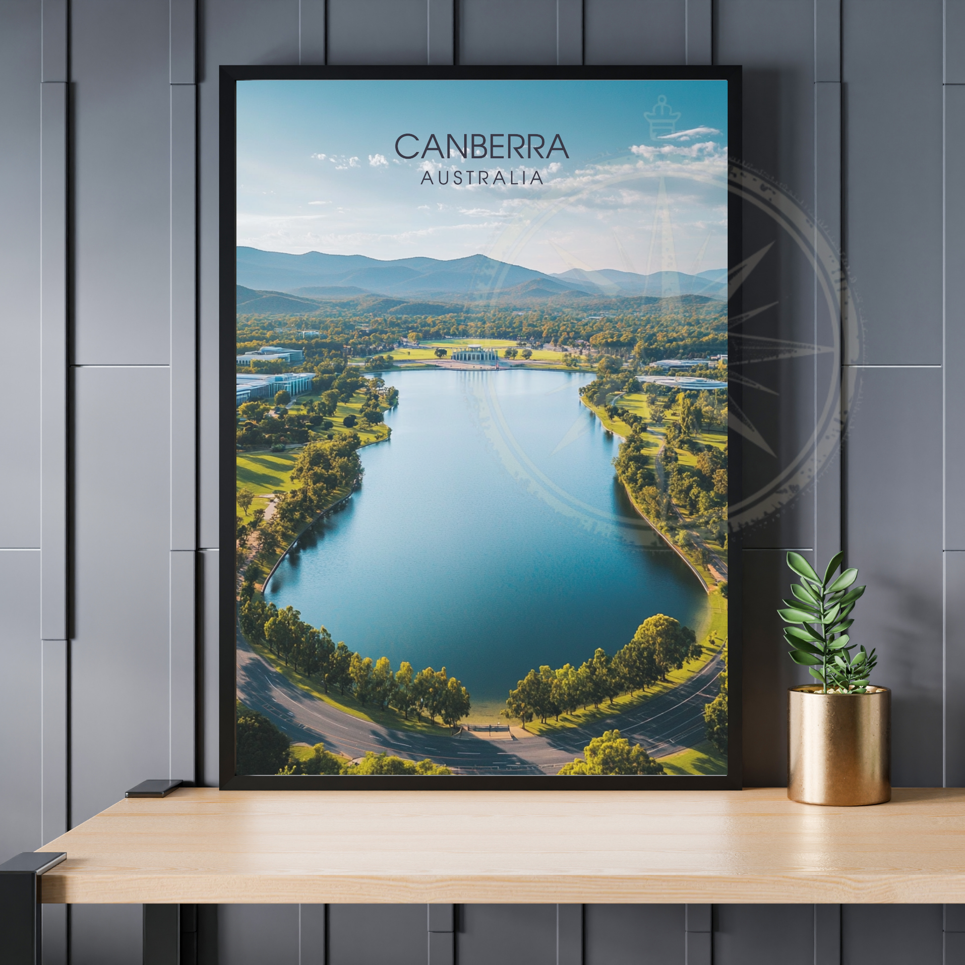 Affiche Canberra | Poster décoratif Australie | Affiche Australie