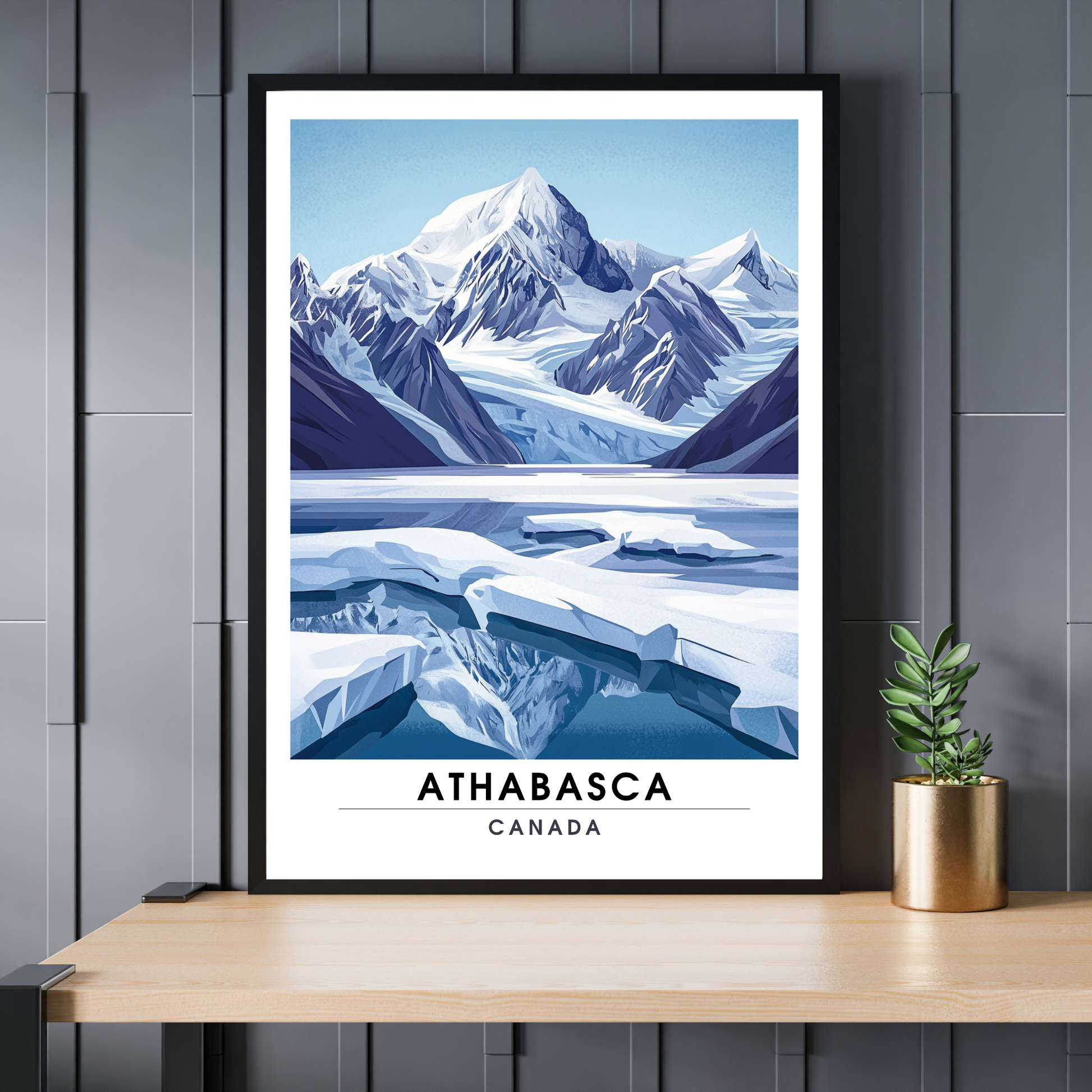 Affiche Glacier du athabasca | Poster Murale Canada | Affiche Canada