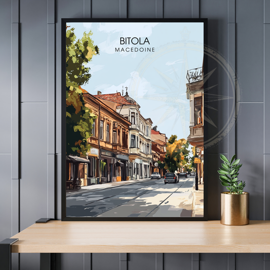Affiche Bitola | Impression de voyage Macédoine | Affiche Macédoine