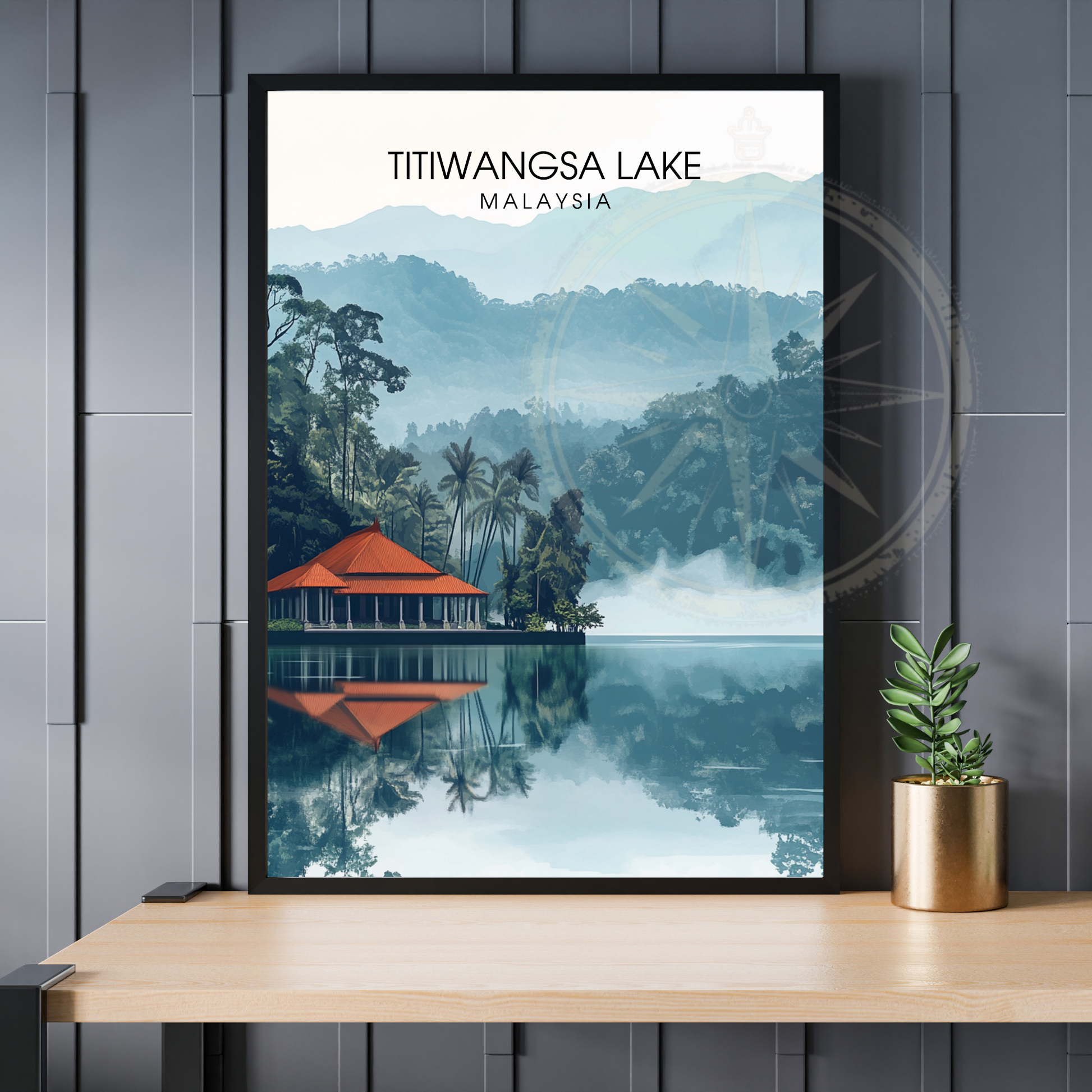Affiche Titiwangsa lake | Impression Malaysia | Affiche Lake