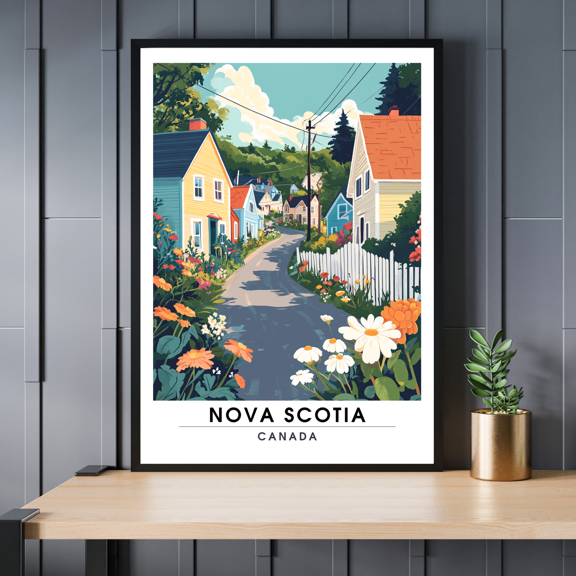 Affiche Nouvelle Écosse | Poster Murale Canada | Affiche Canada