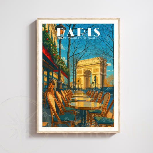 Affiche Paris | Impression Place de Charles de Gaulle  | Affiche France
