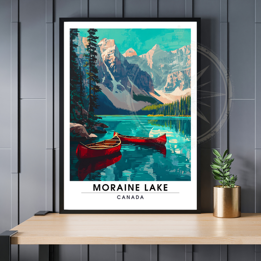 Affiche Lac Moraine | Poster Canada | Affiche Lac