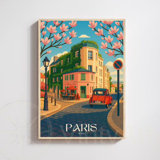 Affiche Paris | Poster décoratif Montmartre - Sacré Cœur | Affiche France