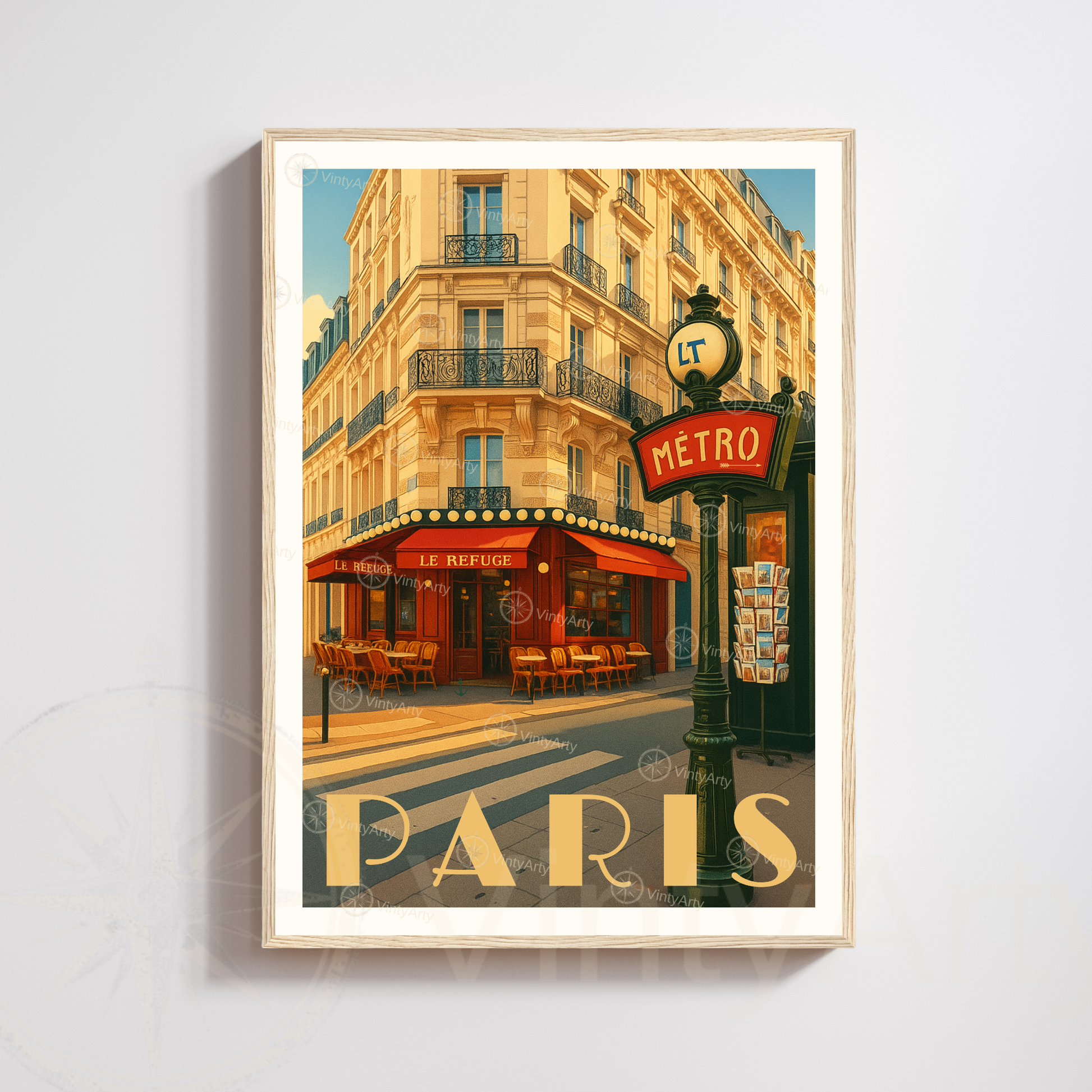 Affiche Paris | Impression artistique Métro | Affiche France