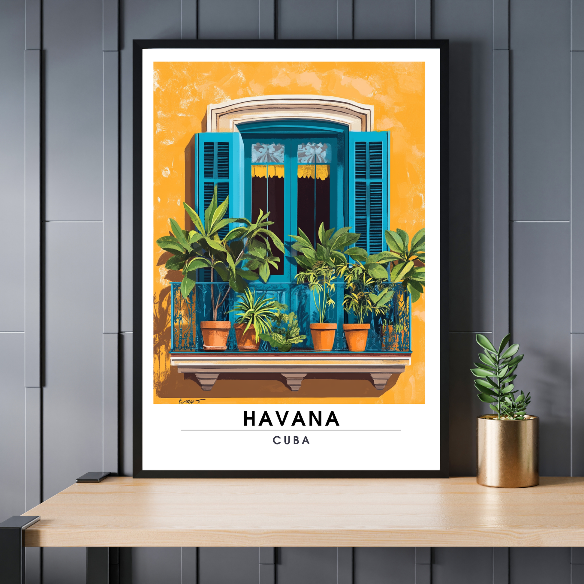 Affiche Havana | Impression de voyage Cuba | Affiche Cuba