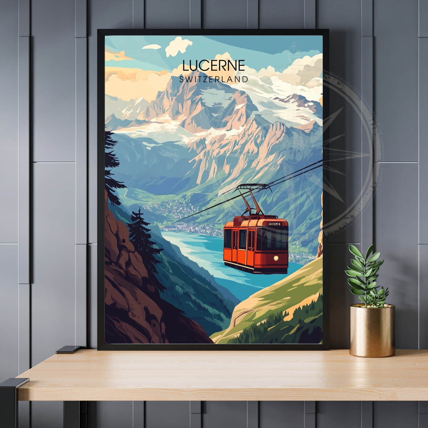 Affiche Lucerne | Impression Suisse | Affiche Suisse