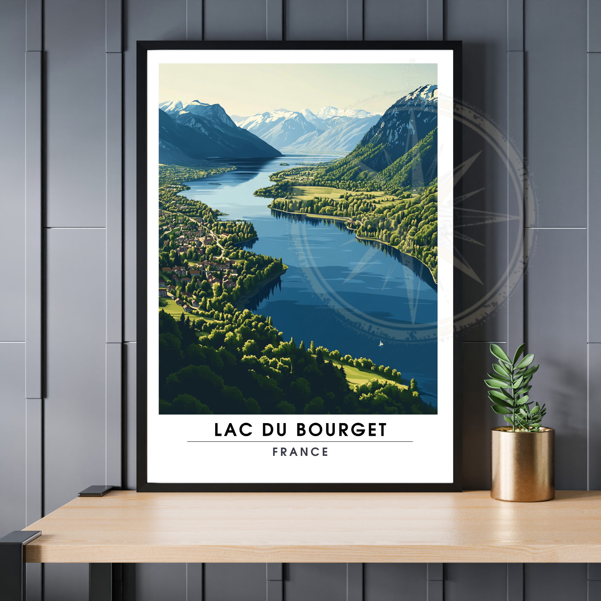 Affiche Lac du Bourget | Impression France  |  Affiche France