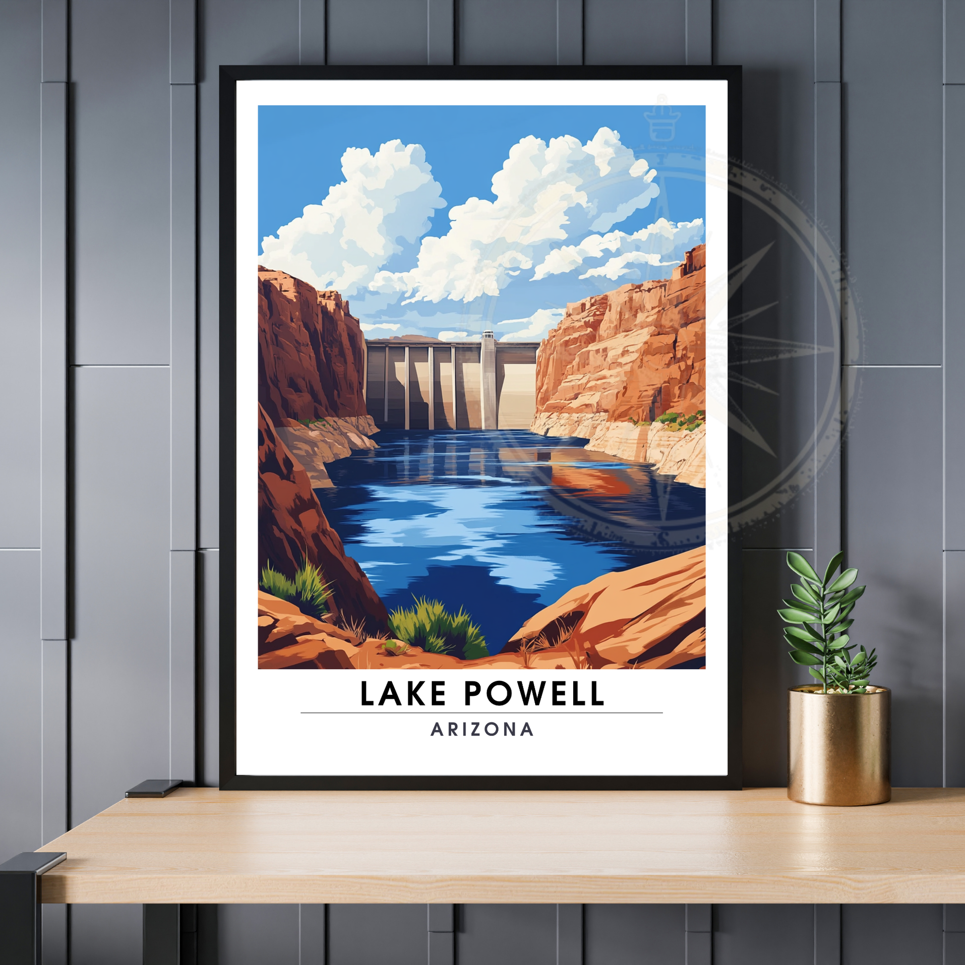 Affiche Lac Powell Arizona | Poster États-Unis | Affiche Lac