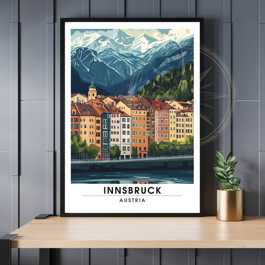 Affiche Innsbruck | Impression Autriche | Affiche Autriche