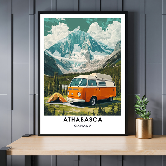 Affiche Glacier du athabasca | Poster de voyage Canada | Affiche Canada