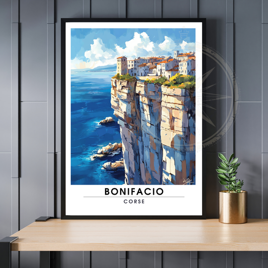 Affiche Bonifacio | Impression Corse | Affiche Corse