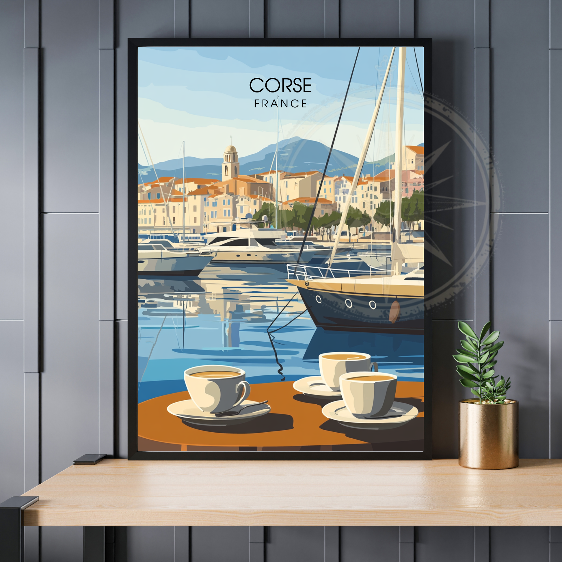 Affiche Corse | Poster de voyage Corse | Affiche France