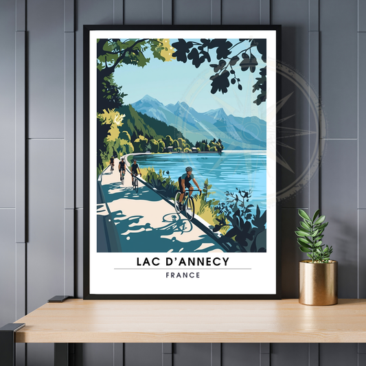 Affiche Lac d’Annecy | Impression France  |  Affiche France