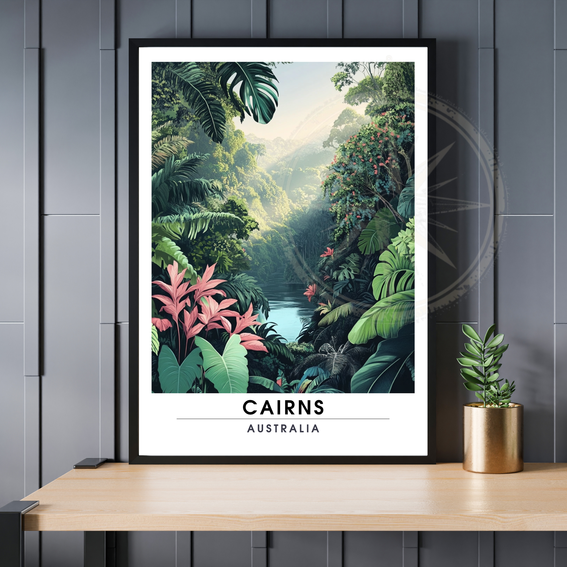 Affiche Cairns | Impression de voyage Australie | Affiche Australie