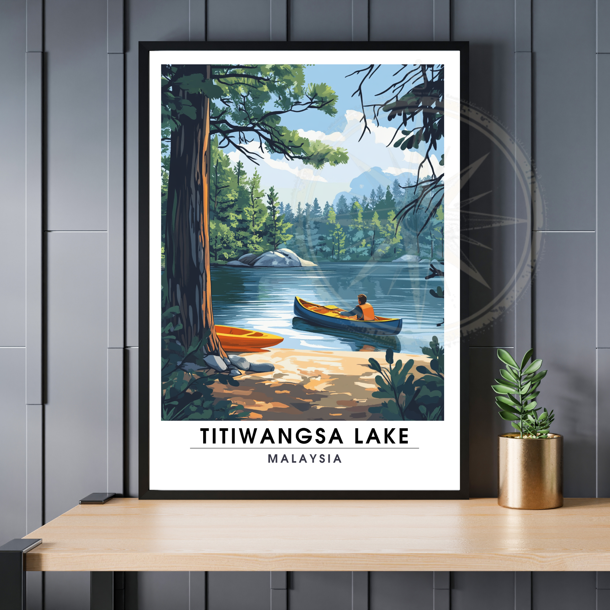 Affiche Titiwangsa lake | Impression Malaysia | Affiche Lake