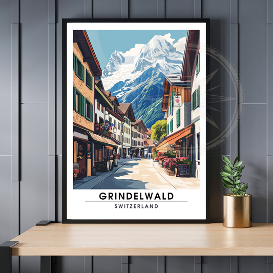 Affiche Grindelwald | Impression Suisse | Affiche Suisse