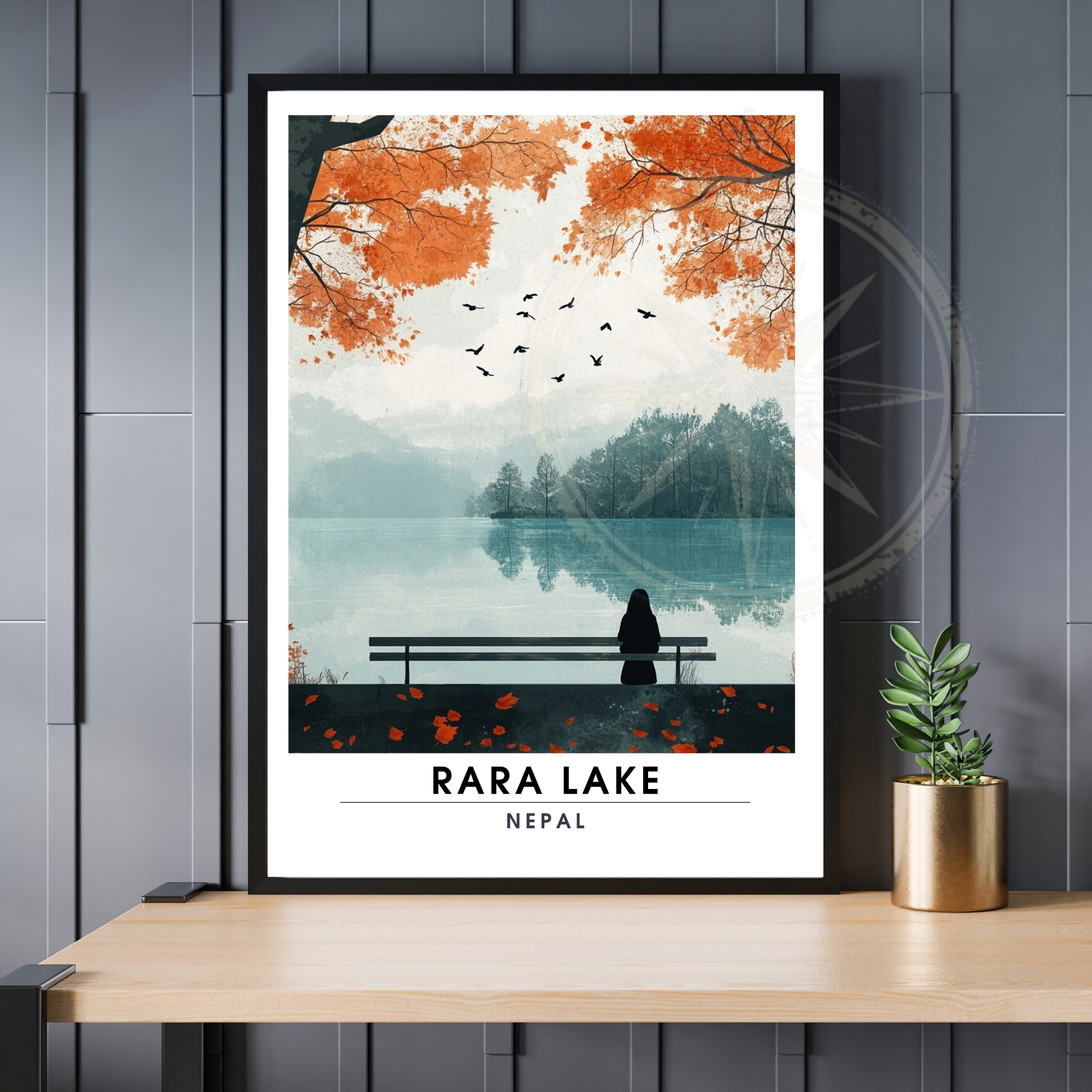 Affiche Rara Lake | Impression Nepal | Affiche Lake