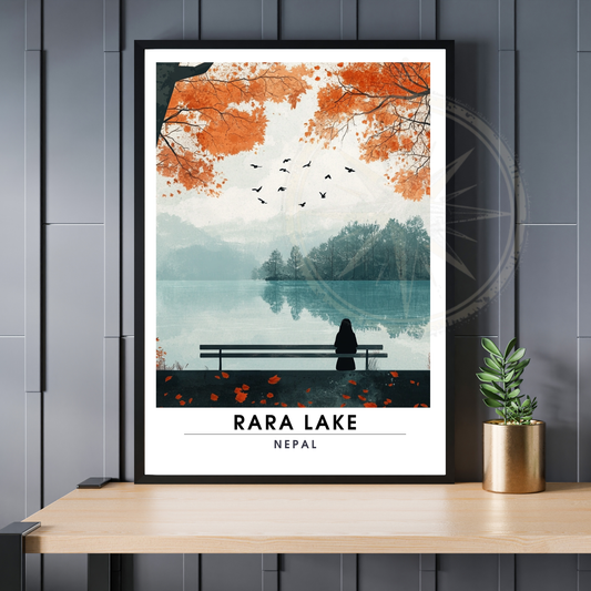Affiche Rara Lake | Impression Nepal | Affiche Lake
