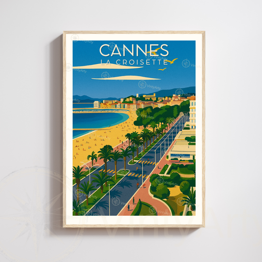 Affiche Cannes | Impression La Croisette | Affiche France