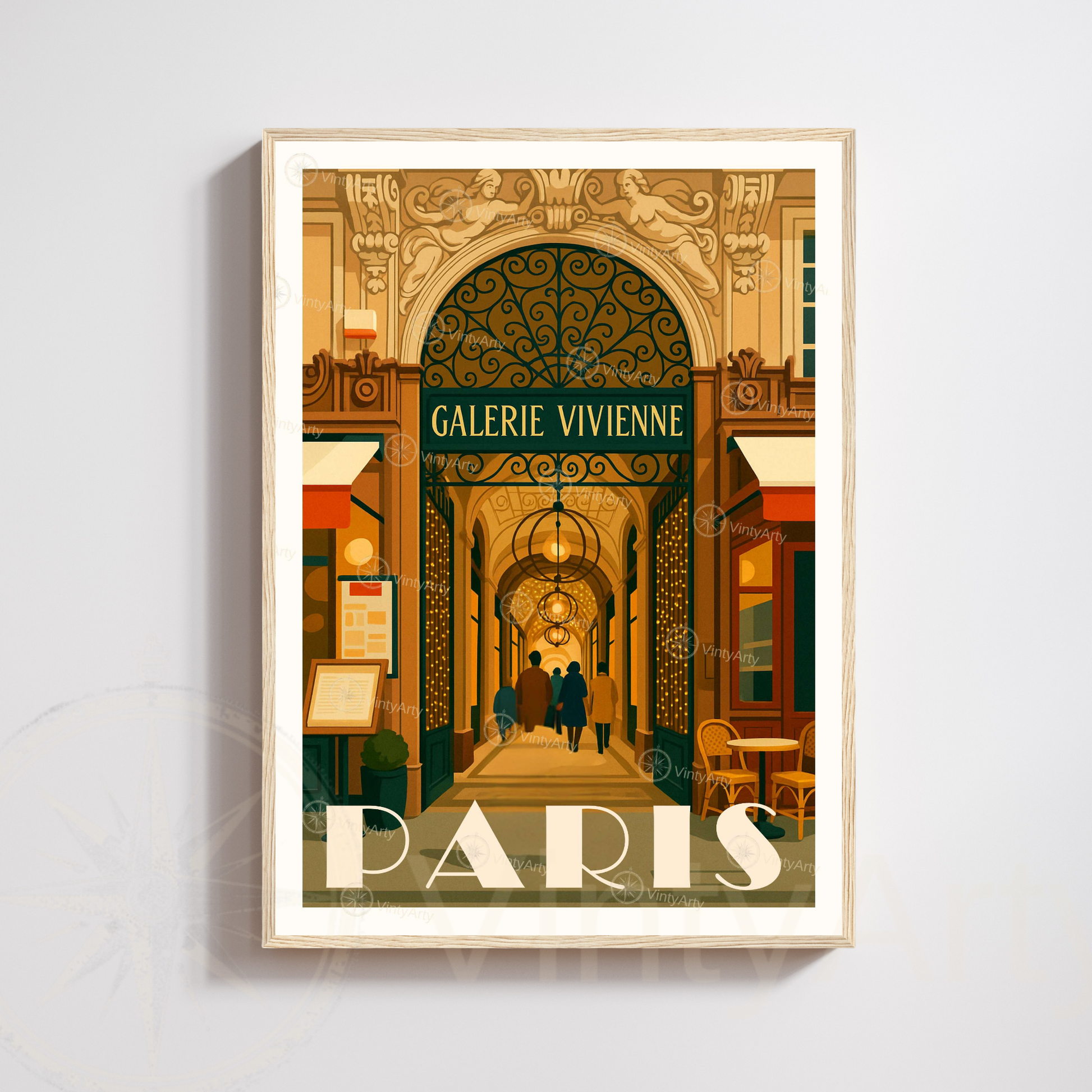 Affiche Paris | Poster Galerie Vivienne  | Affiche France