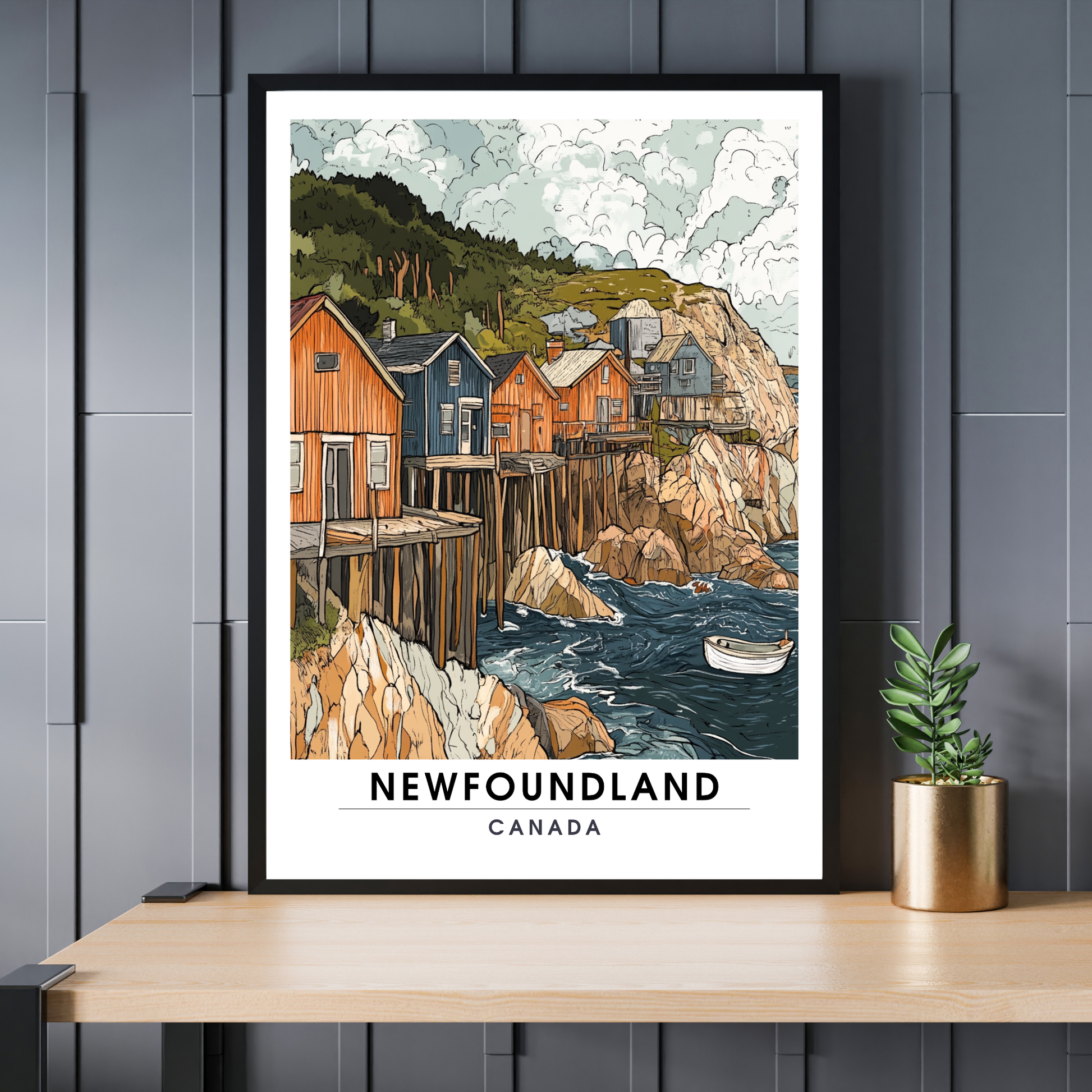 Affiche Terre Neuve | Impression Canada | Affiche Canada