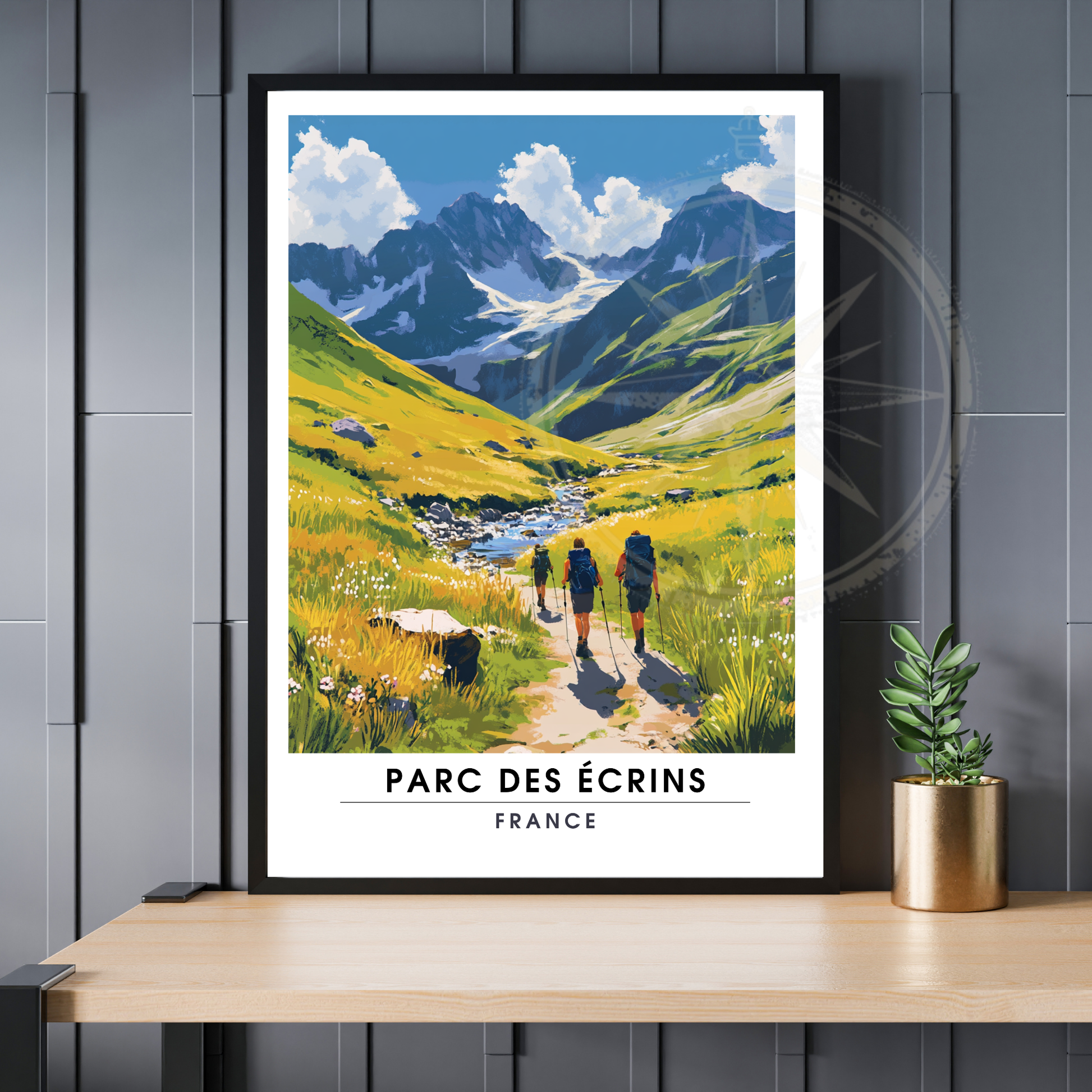 Affiche Parc des Écrins | Impression France  |  Affiche France