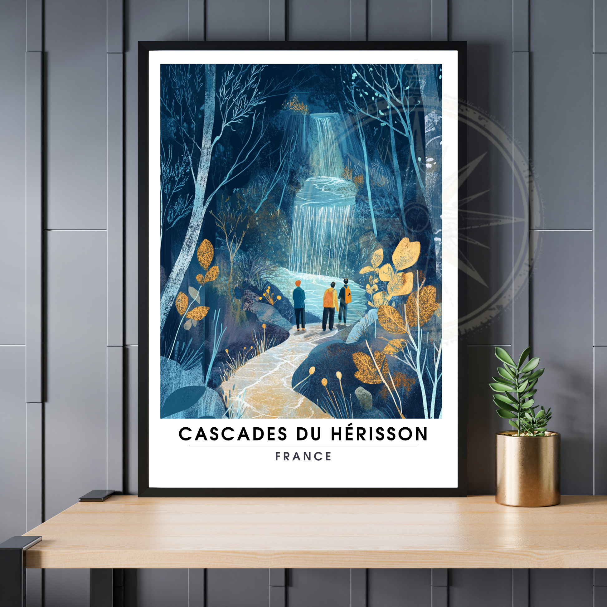 Affiche Cascades du Hérisson | Impression france | France