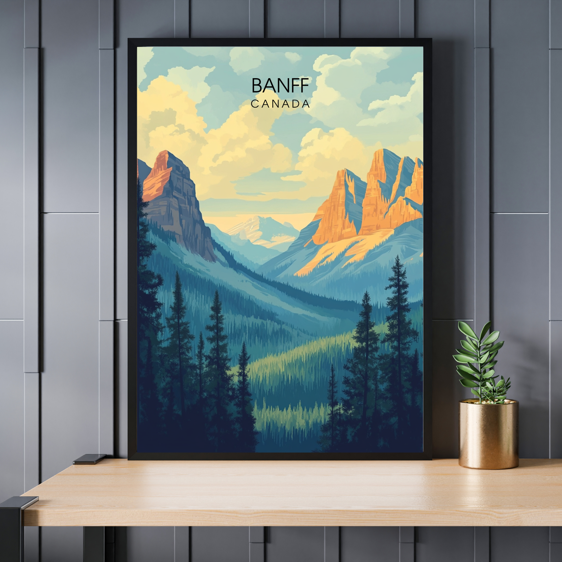 Affiche Parc national de Banff | Impression Canada | Affiche Canada