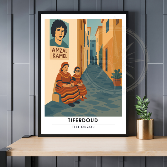 Affiche Tiferdoud | Poster Murale Tizi Ouzou | Affiche Algérie