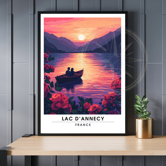 Affiche Lac d’Annecy | Impression France  |  Affiche France