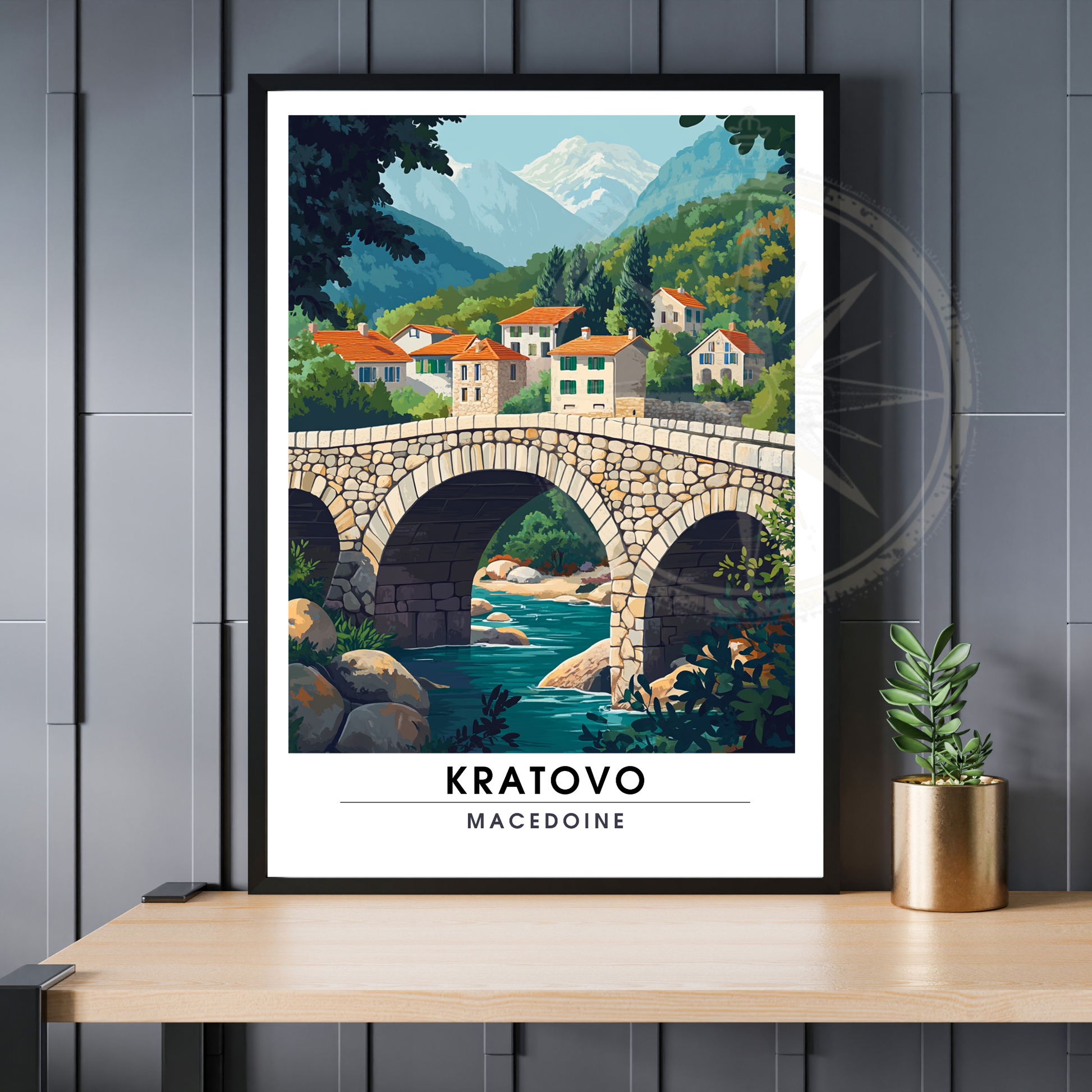 Affiche Kratovo | Impression Macédoine | Affiche Macédoine