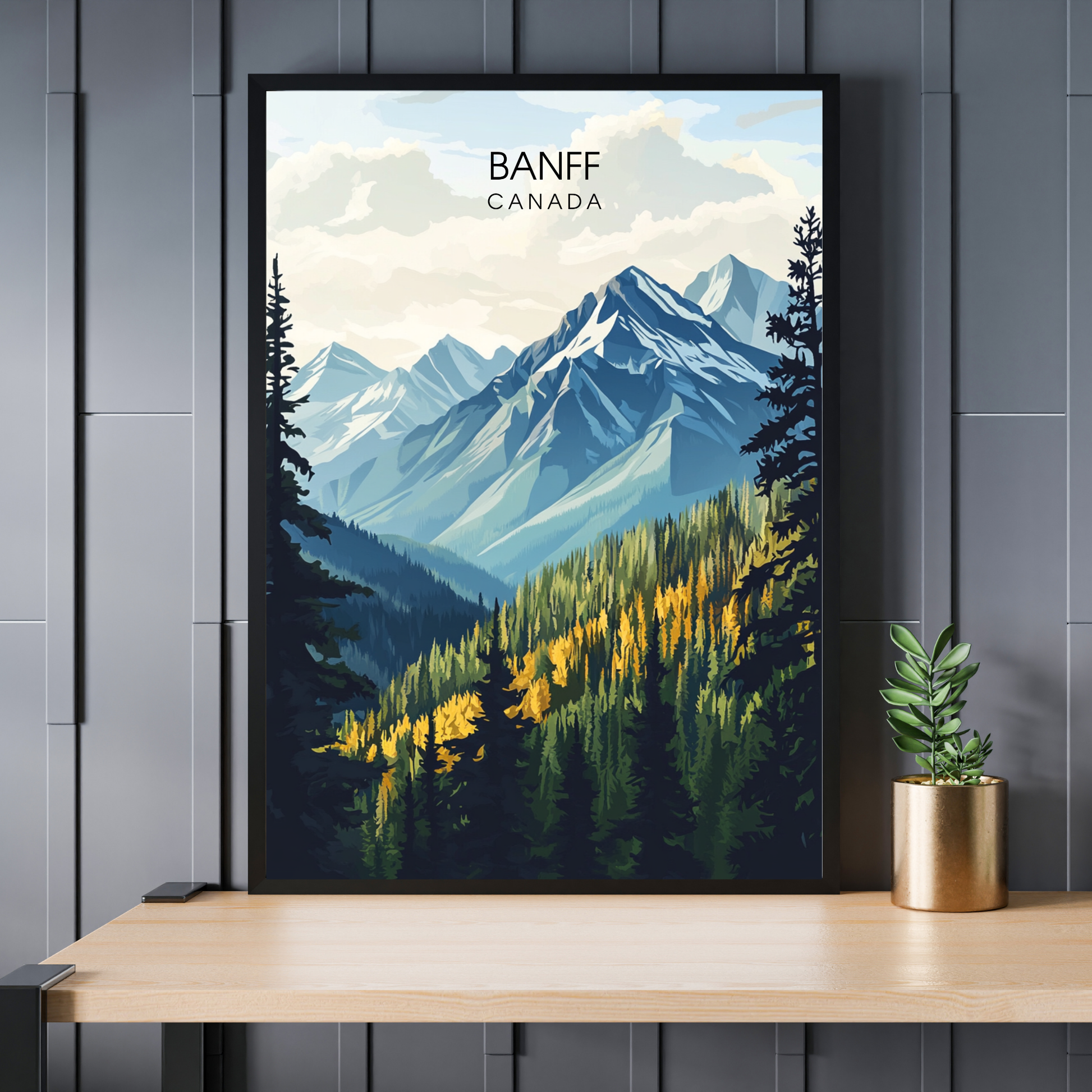 Affiche Parc national de Banff | Poster Canada | Affiche Canada
