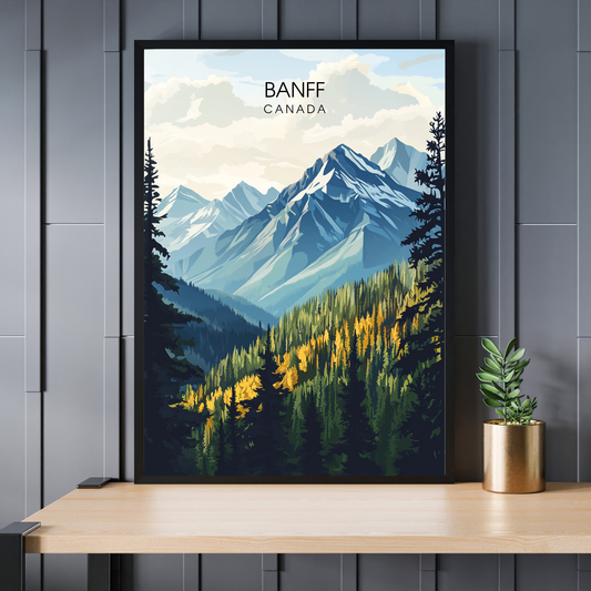 Affiche Parc national de Banff | Poster Canada | Affiche Canada