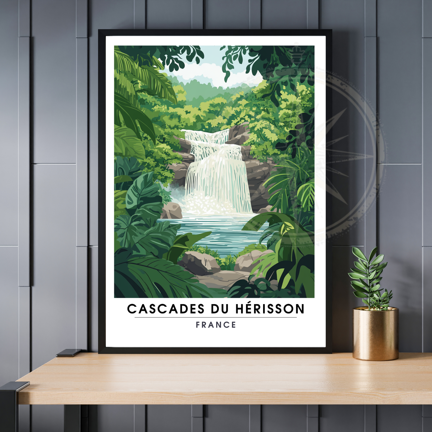 Affiche Cascades du Hérisson | Impression france | France