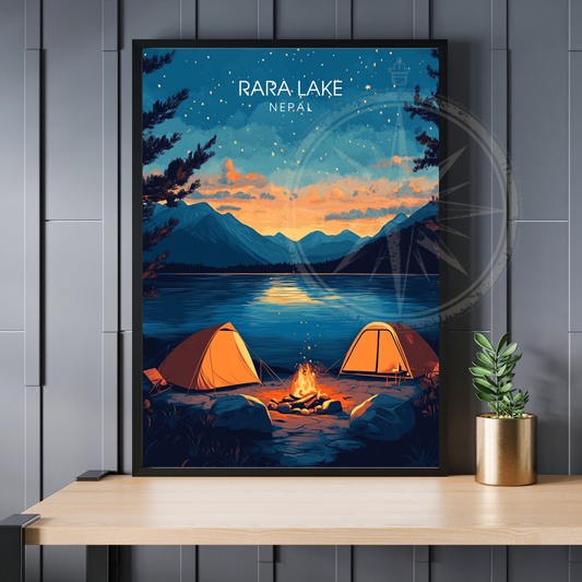 Affiche Rara Lake | Impression Nepal | Affiche Lake