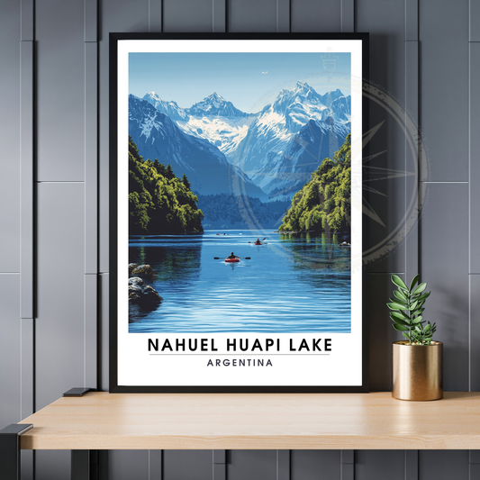 Affiche Lac Nahuel Huapi | Impression  de voyage Argentine | Affiche Lac