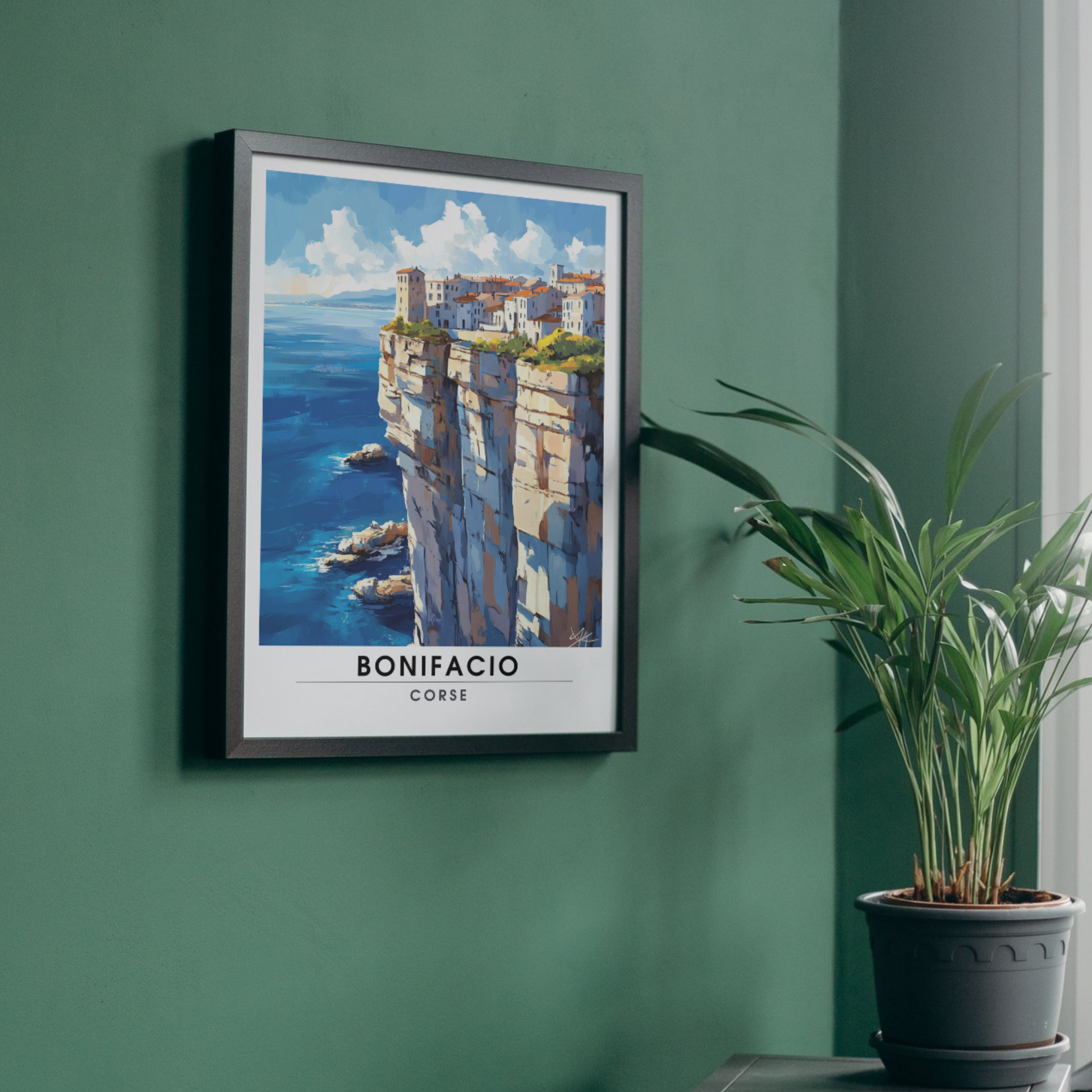 Affiche Bonifacio | Impression Corse | Affiche Corse