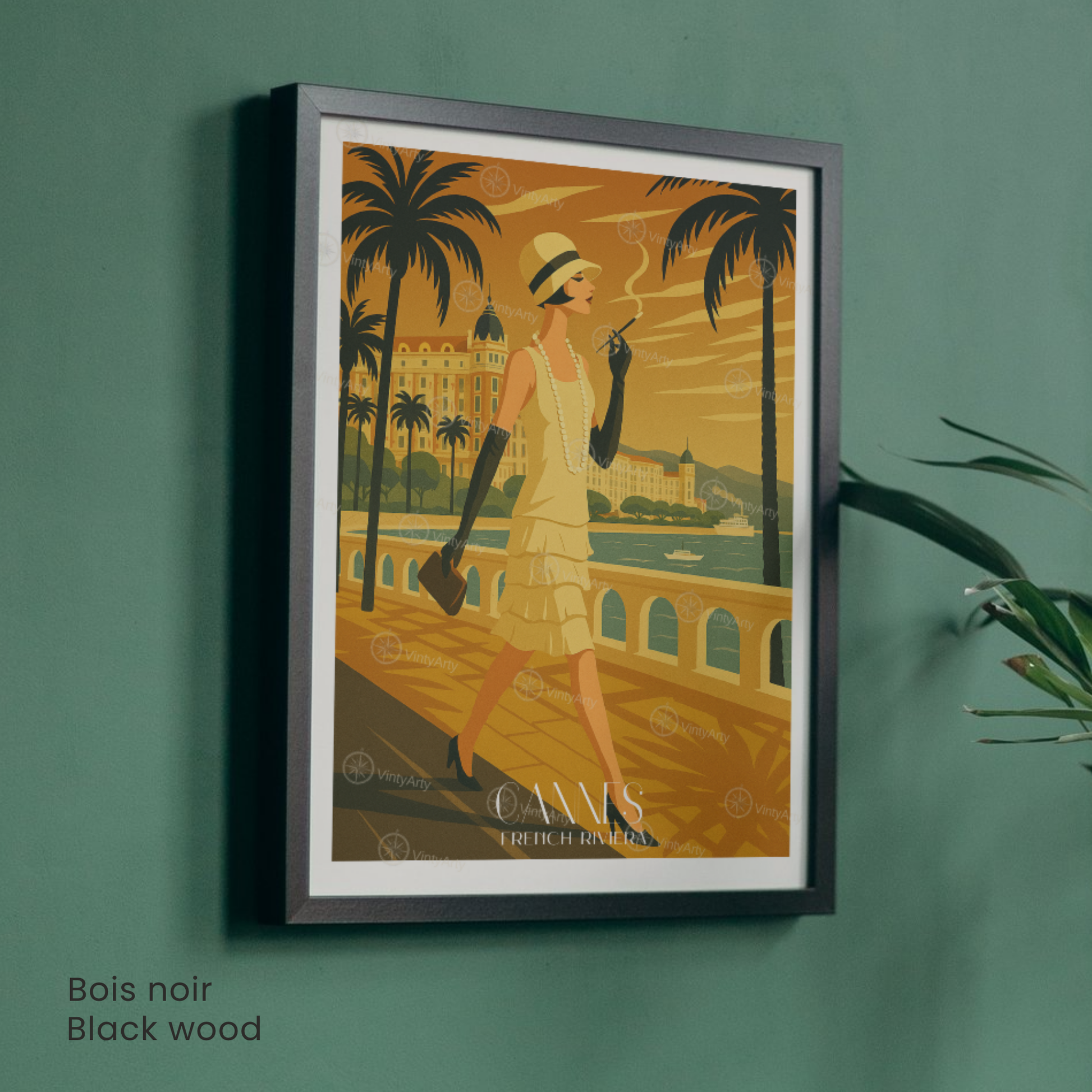 Affiche Cannes | Impression murale French Riviera | Affiche France